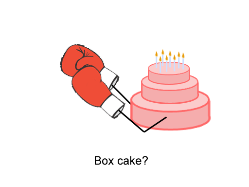 box cake?